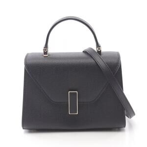 Valextra Iside Handbag Leather Black